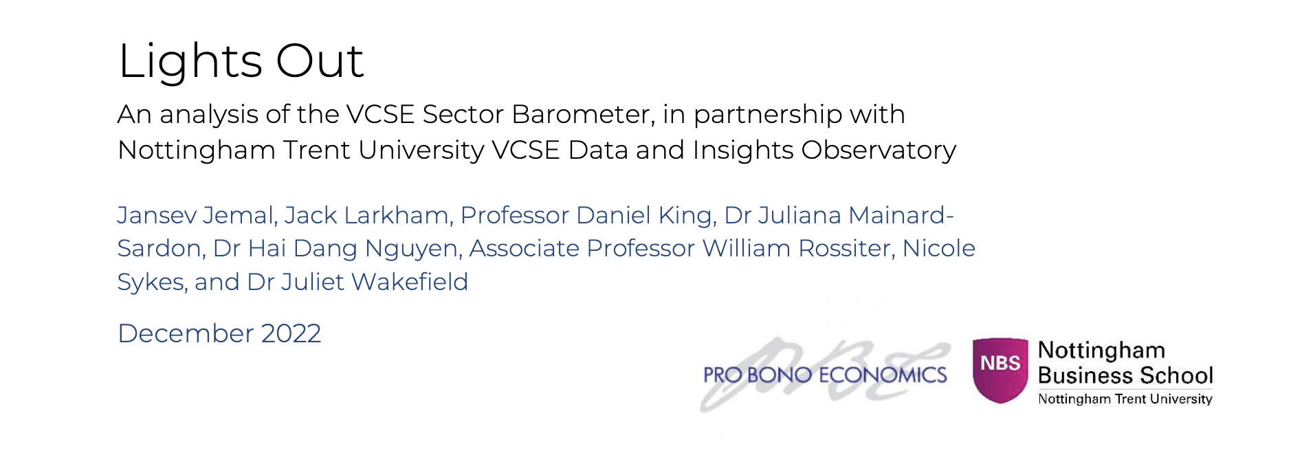 Breaching the Dam Report